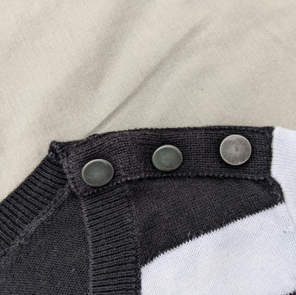 2 Sweaters: LOFT Black & White and World Republic Black - Picture 7 of 15